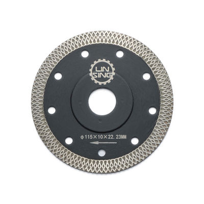 Corte seca molhada lâmina de serra circular de diamante 115mm 10 dentes por polegada para malha de porcelana