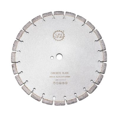 Disco de corte húmido de diamante segmentado de 14 polegadas para corte preciso de concreto armado