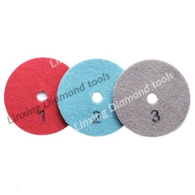 Pads de polimento de diamantes para secar em lajes e azulejos com suporte e personalização da OBM