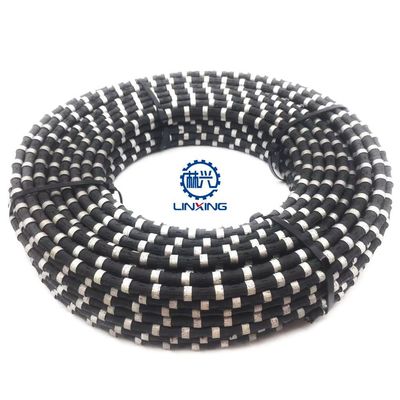 11.5mm Borracha Primavera Diamante Serra de arame para extração de minério de mármore Corte de contas de diamante corda