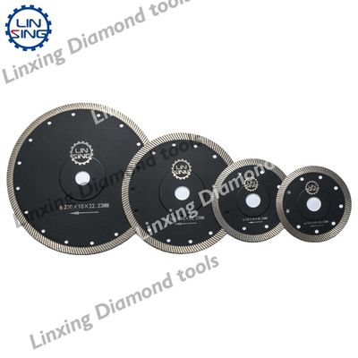 Disco de corte de diamante de 230 mm Ferramentas de corte fino Turbo segmentadas lâmina de serra de diamante 4' 5' 7