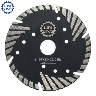 Disco Turbo de segmentação fina de 230 mm T, lâmina de serra de diamante para corte de pedra de mármore
