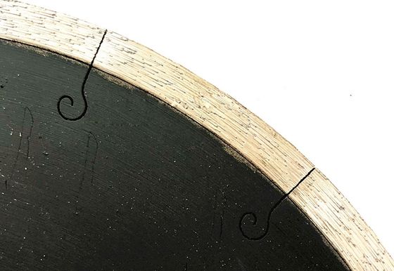 Vantagem de nitidez Lâmina de serra de fenda J de 350 mm para corte preciso de quartzo e ágata