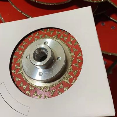 Disco de corte de mármore eletroplacado de 180 mm com flange M14 e suporte OEM personalizado