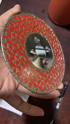 Disco de corte de mármore eletroplacado de 180 mm com flange M14 e suporte OEM personalizado