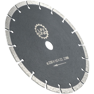 Disco de corte de diamante segmentado a laser de 9" 230mm para telhas cerâmicas de mármore de granito e concreto