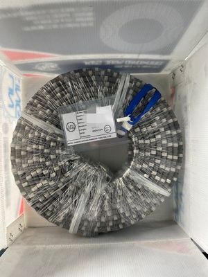 Serra de arame de diamante de borracha para mineração de granito e mármore de alta produção