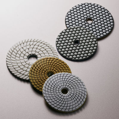 Pad de polimento de diamantes úmidos de 100 mm para granito, mármore, quartzo e pedra 7 peças