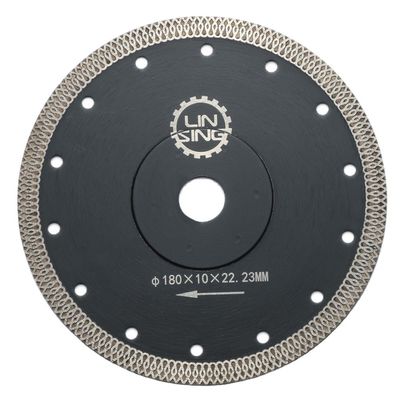 Lâmina de serra de 180 mm Turbo Diamond para cortar e moer ferramentas em azulejos de mármore de cerâmica