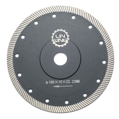 Lâmina de serra de 180 mm Turbo Diamond para cortar e moer ferramentas em azulejos de mármore de cerâmica