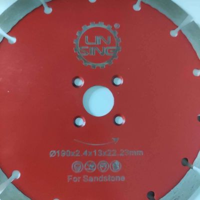 Disco de cortador de dentes segmentado para corte seco de nitidez Ferramenta de diamante tijolo de arenito