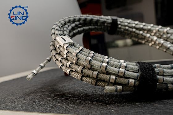 Pedra de corte Diamond Wire Saw com 11,0mm Diâmetro de contas e 37pcs contas por metro