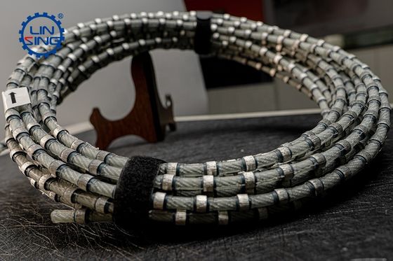8Serra de arame de diamante de plástico sinterizado de 8 mm para corte de blocos de granito de alta precisão