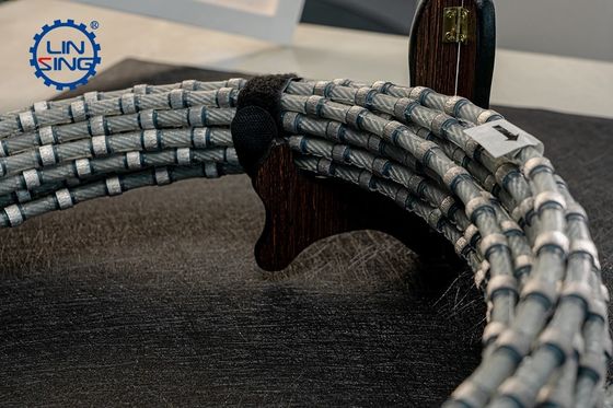 8Serra de arame de diamante de plástico sinterizado de 8 mm para corte de blocos de granito de alta precisão