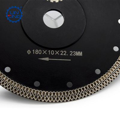 Dentes de disco de corte revestido com diamantes de cor personalizada 140 para corte e moagem de pedra