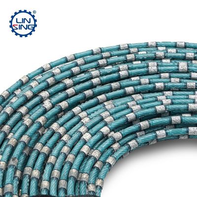 ODM suportado 7.3mm sinterizado de contas de plástico diamante serrada de arame para cortar blocos de granito
