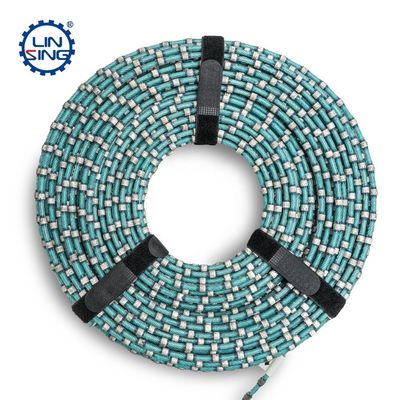 ODM suportado 7.3mm sinterizado de contas de plástico diamante serrada de arame para cortar blocos de granito