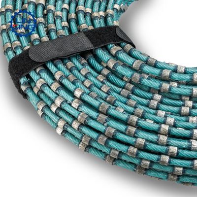 ODM suportado 7.3mm sinterizado de contas de plástico diamante serrada de arame para cortar blocos de granito