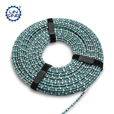 ODM suportado 7.3mm sinterizado de contas de plástico diamante serrada de arame para cortar blocos de granito