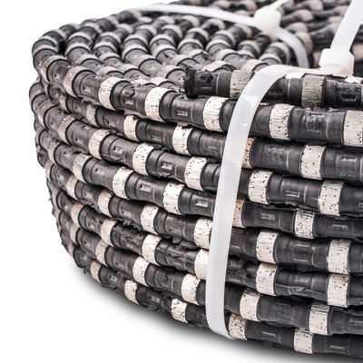 11.5 mm Serra de fio de diamante para extração de granito Velocidade de corte 10-30 m2/h Duração de vida 20-40 m2/h