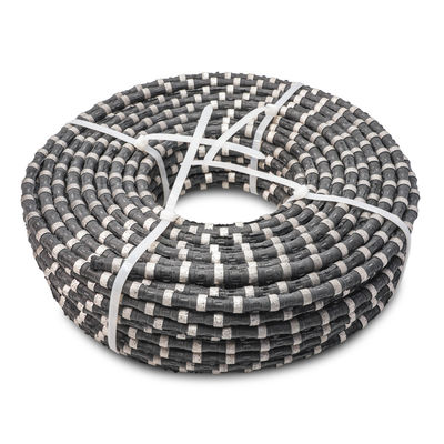 11.5 mm Serra de fio de diamante para extração de granito Velocidade de corte 10-30 m2/h Duração de vida 20-40 m2/h