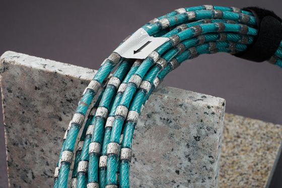 Serra de perfis de corda de granito de 7,3 mm personalizada com ferramenta de corte de fio de diamante