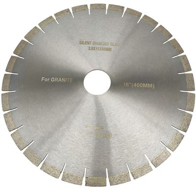 Diâmetro 400mm Disco de Pedra Granito Telhas Ferramentas de corte U-slot 16 polegadas Silent Diamond Saw Blade Cutter Disc