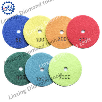 Pads de polimento de diamantes flexíveis para pads de mármore tipo pads de amortecimento