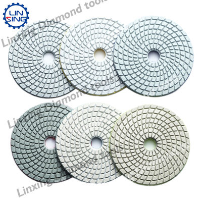 Pads de polimento de diamantes flexíveis para pads de mármore tipo pads de amortecimento