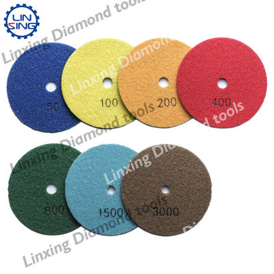Pads de polimento de diamantes flexíveis para pads de mármore tipo pads de amortecimento