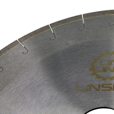 Finitura revestida com Ti 350mm J Tipo de lâmina de serra de diamante para cortar Dekton sem fragmentação