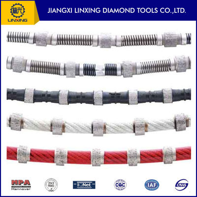 Serra de fios múltiplos de ligação de plástico de diamante para corte de blocos de granito Diâmetro D7.3/D6.3mm