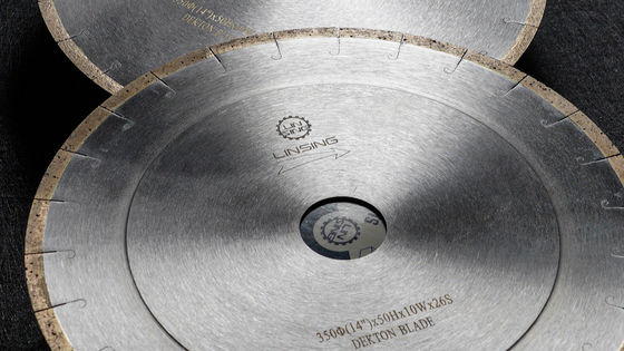 Classe A-Classe J-slot lâmina de serra de diamante para corte de Dekton Ferramentas de corte de pedra de 350 mm