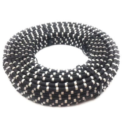 Long Life span Alambre de diamante 12,0 mm* 40 de borracha revestida para corte de rocha de pedreira de granito