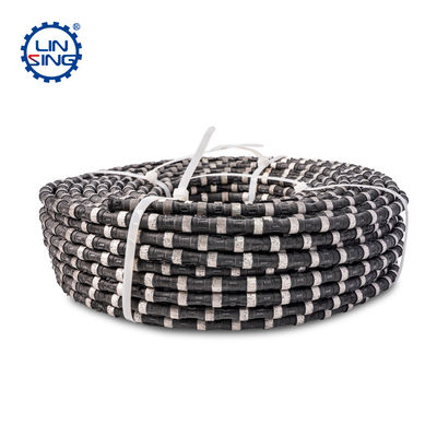 11.5mm Sinterizado corda de contas Diamante Serra de arame para molhado / seco de corte de concreto armado