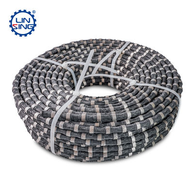 11.5mm Sinterizado corda de contas Diamante Serra de arame para molhado / seco de corte de concreto armado