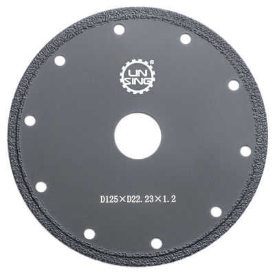 D110*D20*1.2 Disco de corte de diamantes em vácuo, brasado para corte de concreto de pedra de precisão