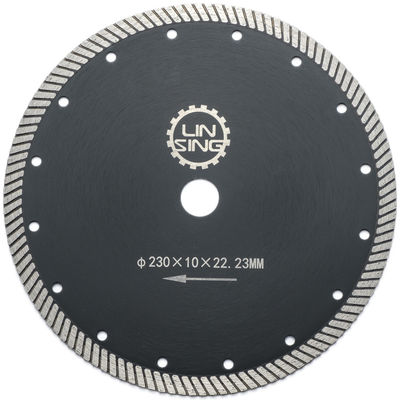 Sharpness Turbo Tipo 9 "Inch 230mm M14 Diamond Saw Blade para corte de cerâmica de pedra
