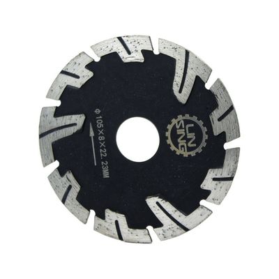 Disco de diamante com dentes protegidos de 115 mm de grau industrial para corte de tijolos de granito de mármore