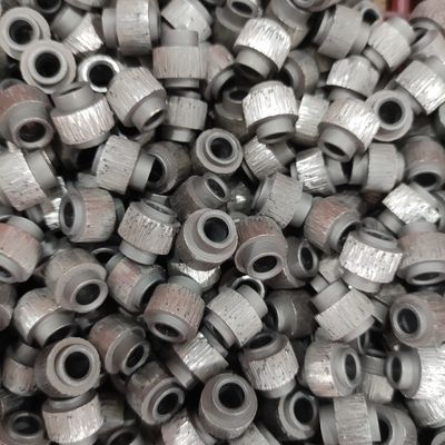 11.0mm Diamante de contas de mármore Mineração de fios de serra Acessórios Pedra Diamante de corte a seco contas sinterizadas