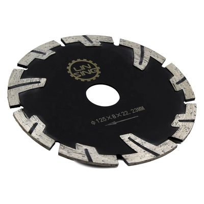 Dentes protegidos Disco de diamante 125 mm Diâmetro da lâmina para cortar tijolos de granito de mármore