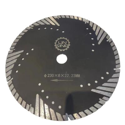 Proteção Turbo Dentes Diamante Disco para corte de tijolos de mármore 22,23mm Arbor tamanho