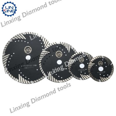 Proteção Turbo Dentes Diamante Disco para corte de tijolos de mármore 22,23mm Arbor tamanho