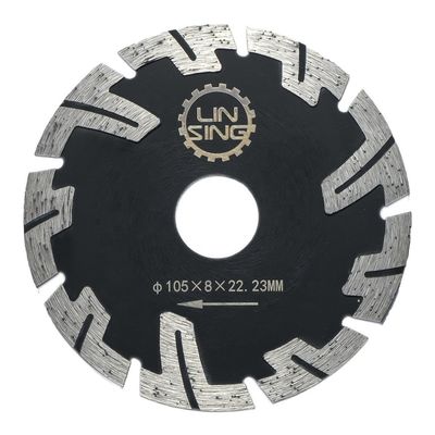 Proteção Turbo Dentes Diamante Disco para corte de tijolos de mármore 22,23mm Arbor tamanho
