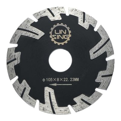 Proteção Turbo Dentes Diamante Disco para corte de tijolos de mármore 22,23mm Arbor tamanho