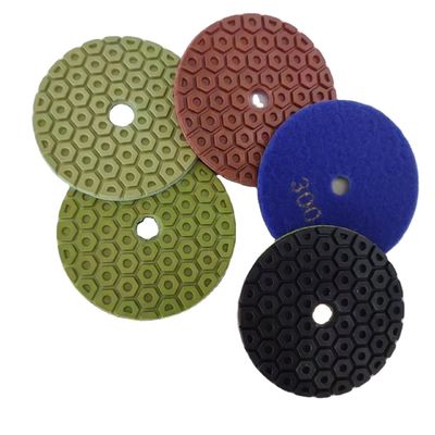 Pad de polir piso de mármore de granito 4 polegadas resina seca húmida papel de areia 100mm Grinder manobras