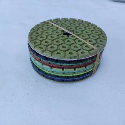 Pad de polir piso de mármore de granito 4 polegadas resina seca húmida papel de areia 100mm Grinder manobras