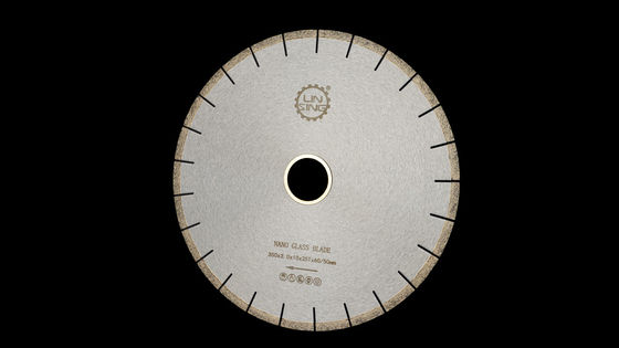 Lâmina de serra de diamante de vidro nano de 350 mm personalizada para corte de telhas nano na máquina de ponte