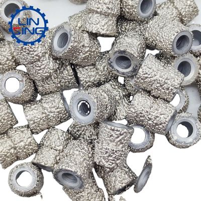 Ferramentas de serragem de fio duplo-cónico de diamante para corte de travertino de mármore no Brasil