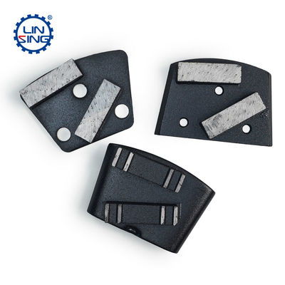 Placa de moagem de diamantes metálicos trapezoides para piso de concreto personalizado com segmento de diamante